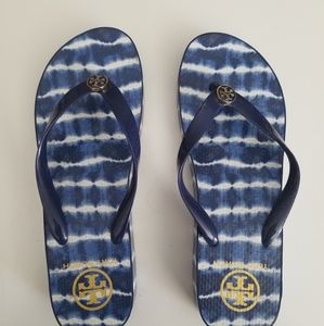 Tory Burch Wedge Flip Flops